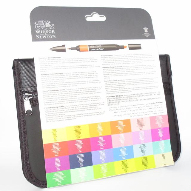 Winsor & Newton Promarker Set 24 Colors Student Designer Art Markers -  AliExpress
